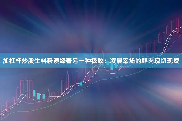 加杠杆炒股生料粉演绎着另一种极致：凌晨宰场的鲜肉现切现烫